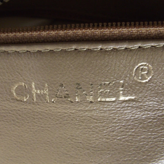 Chanel Patent Leather CC Shoulder Bag Beige 8 of 11