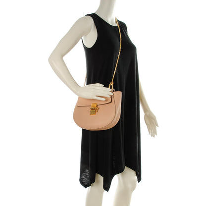 Chloe Grained Lambskin Medium Drew Shoulder Bag Cement Pink 2 of 7