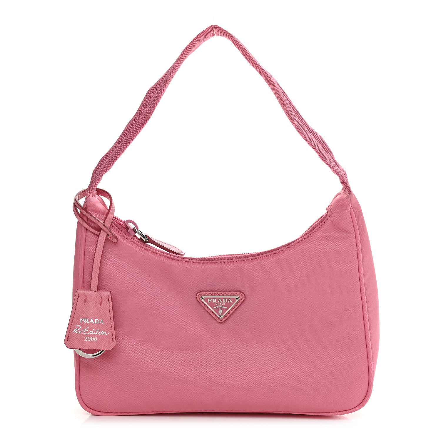 Prada Tessuto Nylon Mini Re-Edition 2000 Bag Begonia 1 of 12