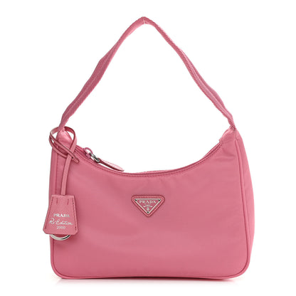 Prada Tessuto Nylon Mini Re-Edition 2000 Bag Begonia 1 of 12