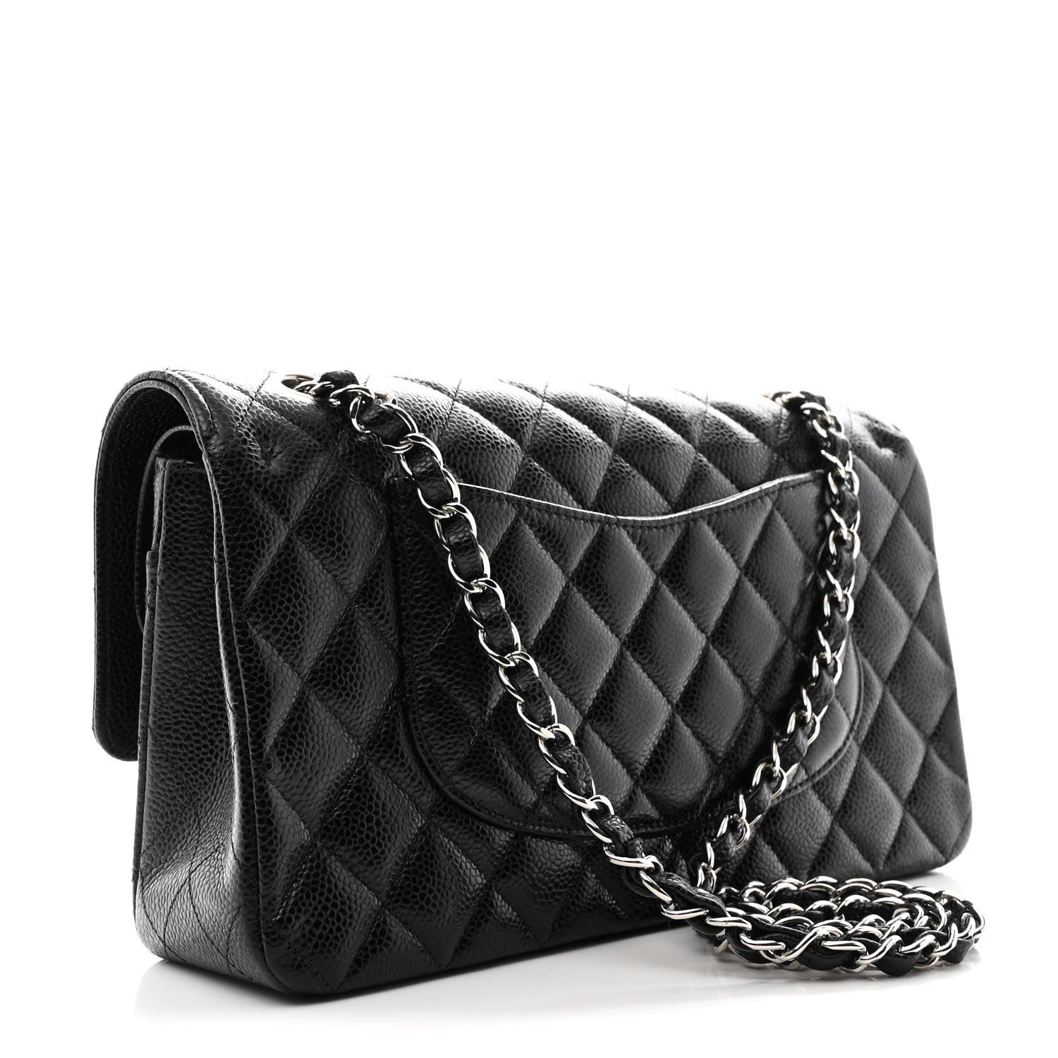 Chanel Caviar Quilted Medium Double Flap Black 3 of 11