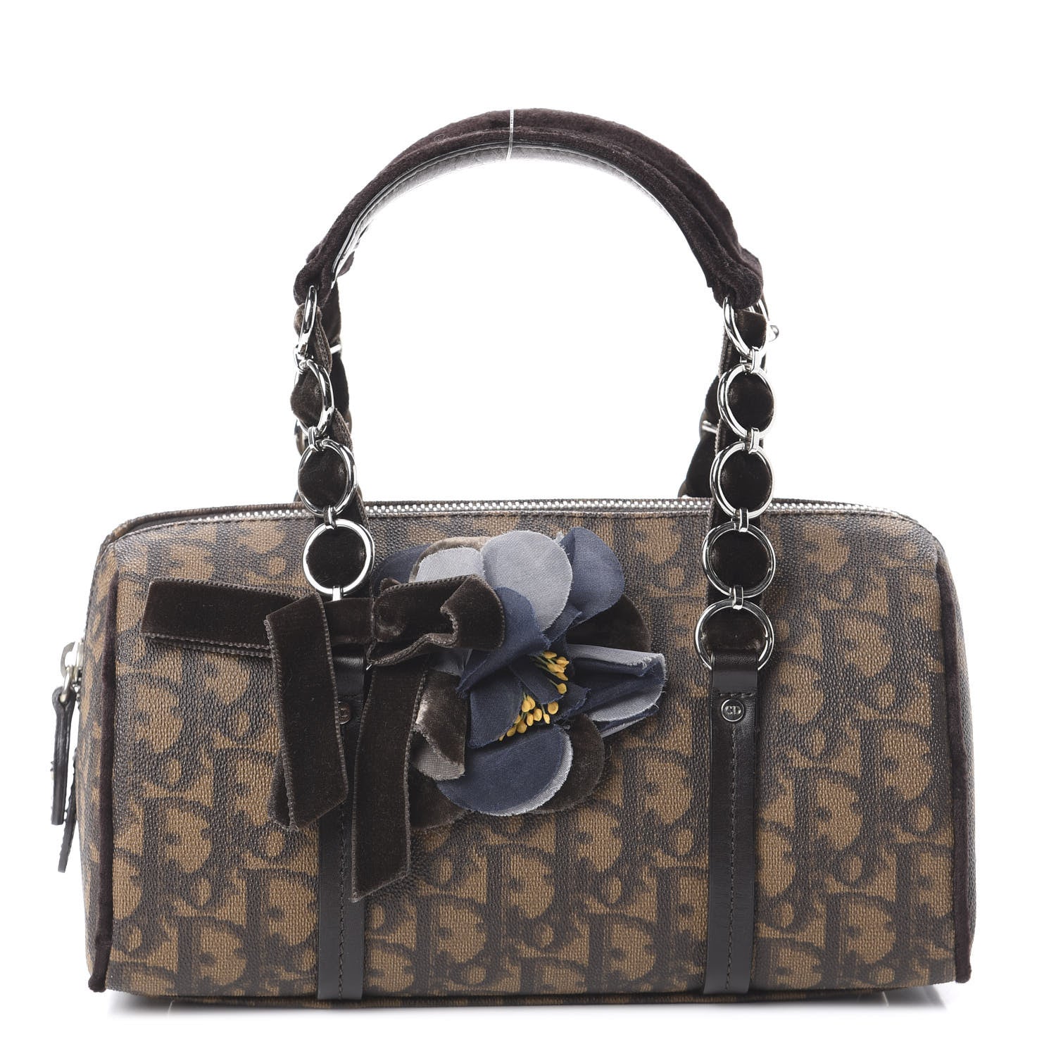Christian Dior Monogram Trotter Romantique Boston Bag Brown 1 of 7