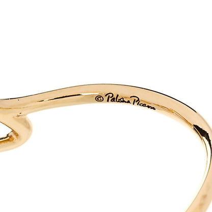 Tiffany 18K Yellow Gold Paloma's Graffiti Love Ring 53 6.5 5 of 5