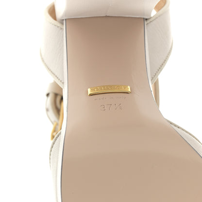 Gucci Quentin Granada Kid Horsebit 25/60mm Platform Sandals 37.5 Mystic White 6 of 8