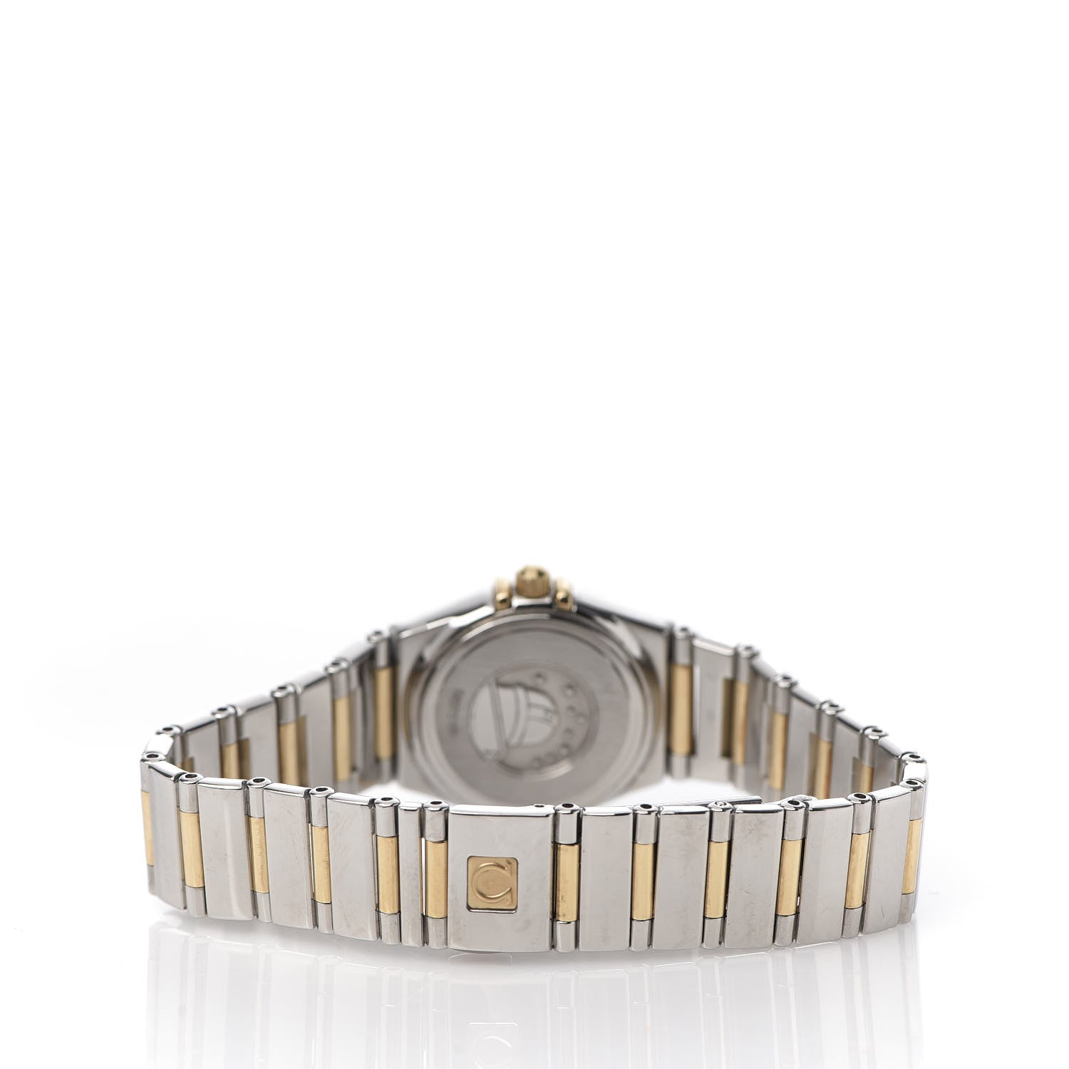 Omega Stainless Steel 18K Yellow Gold Diamond Bezel Mother of Pearl 23mm Constellation My Choice Quartz Watch 895.1243 4 of 7