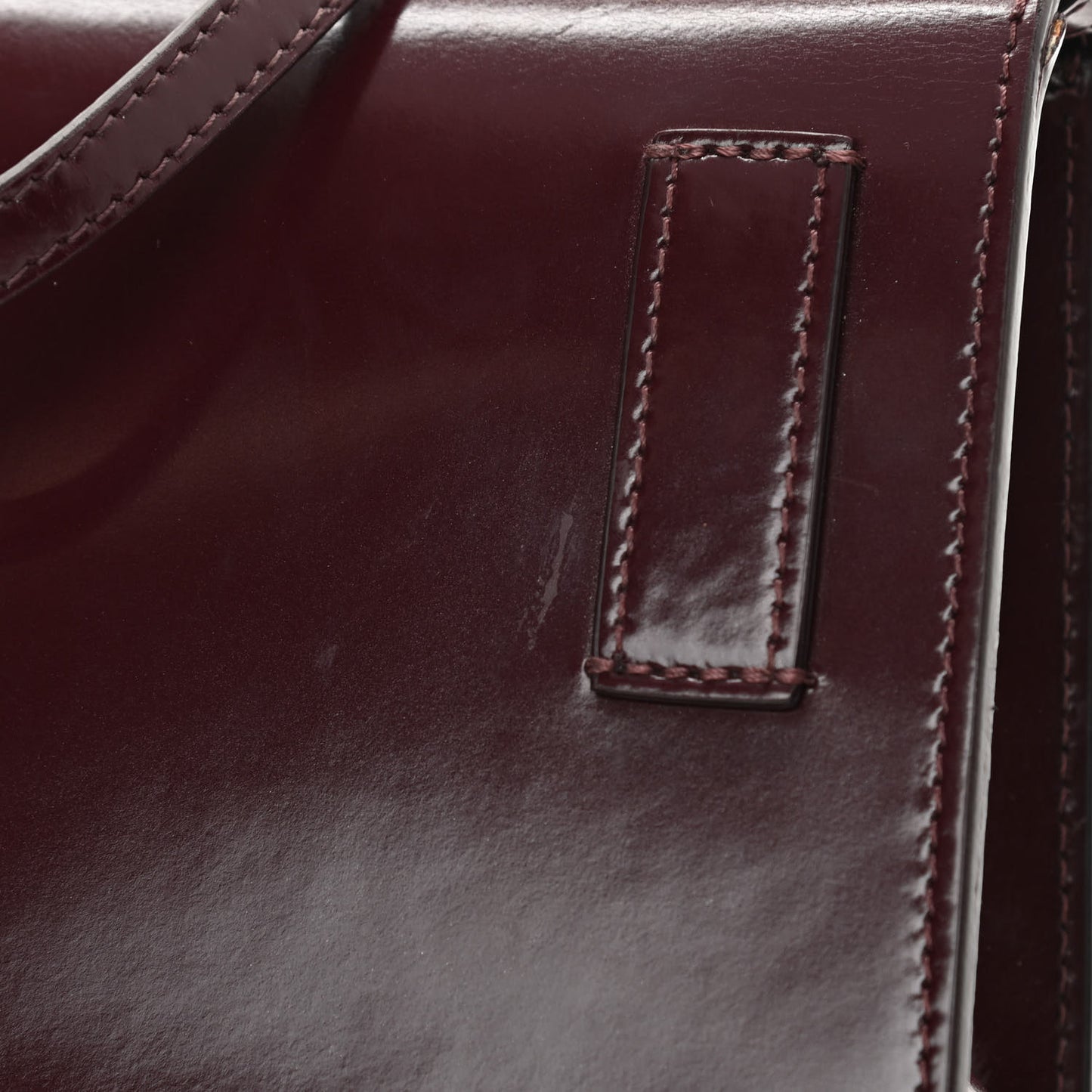 Calfskin Jitney 0.7 Rent Money Crossbody Bag Burgundy