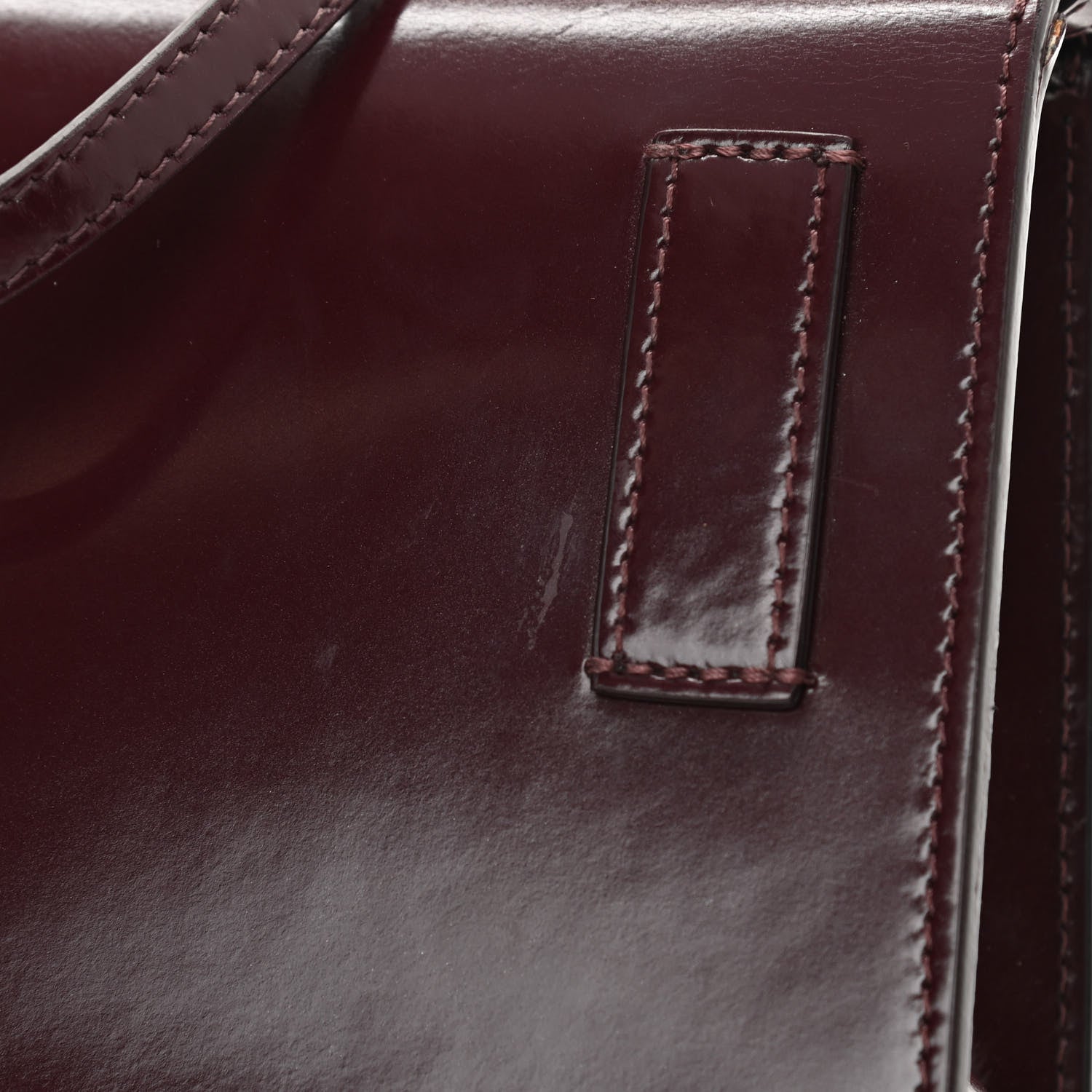 Off-White Calfskin Jitney 0.7 Rent Money Crossbody Bag Burgundy 13 of 16
