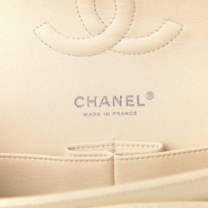 Chanel Caviar Quilted Medium Double Flap White 8 of 11