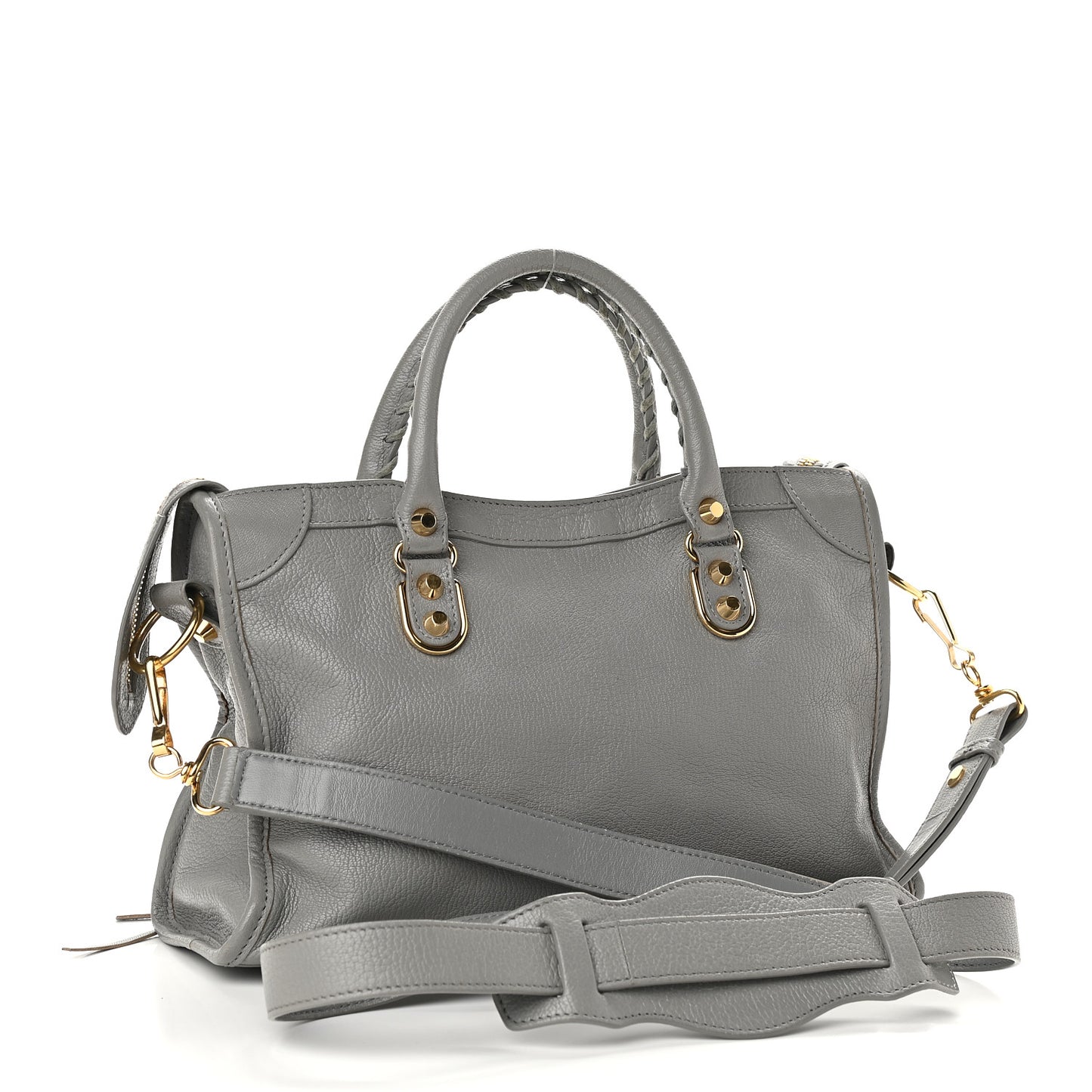 Chevre Gold Metallic Edge Hardware S City Gris Haussmannien