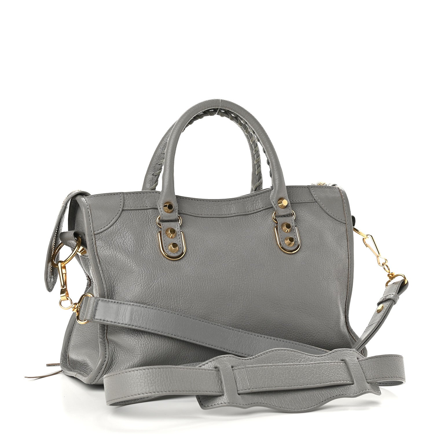 Balenciaga Chevre Gold Metallic Edge Hardware S City Gris Haussmannien 3 of 8