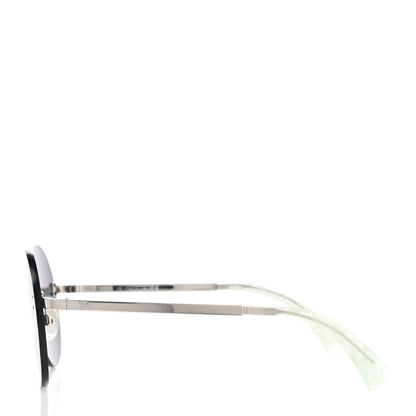 Chanel Metal Rimless Round Sunglasses 4216 Silver 3 of 8