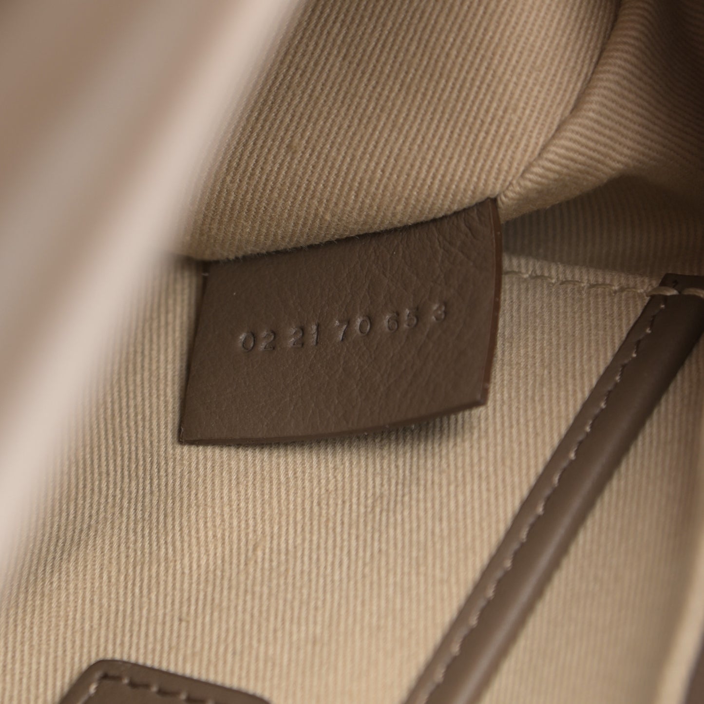 Small Grain Calfskin Hailey Bag Motty Grey