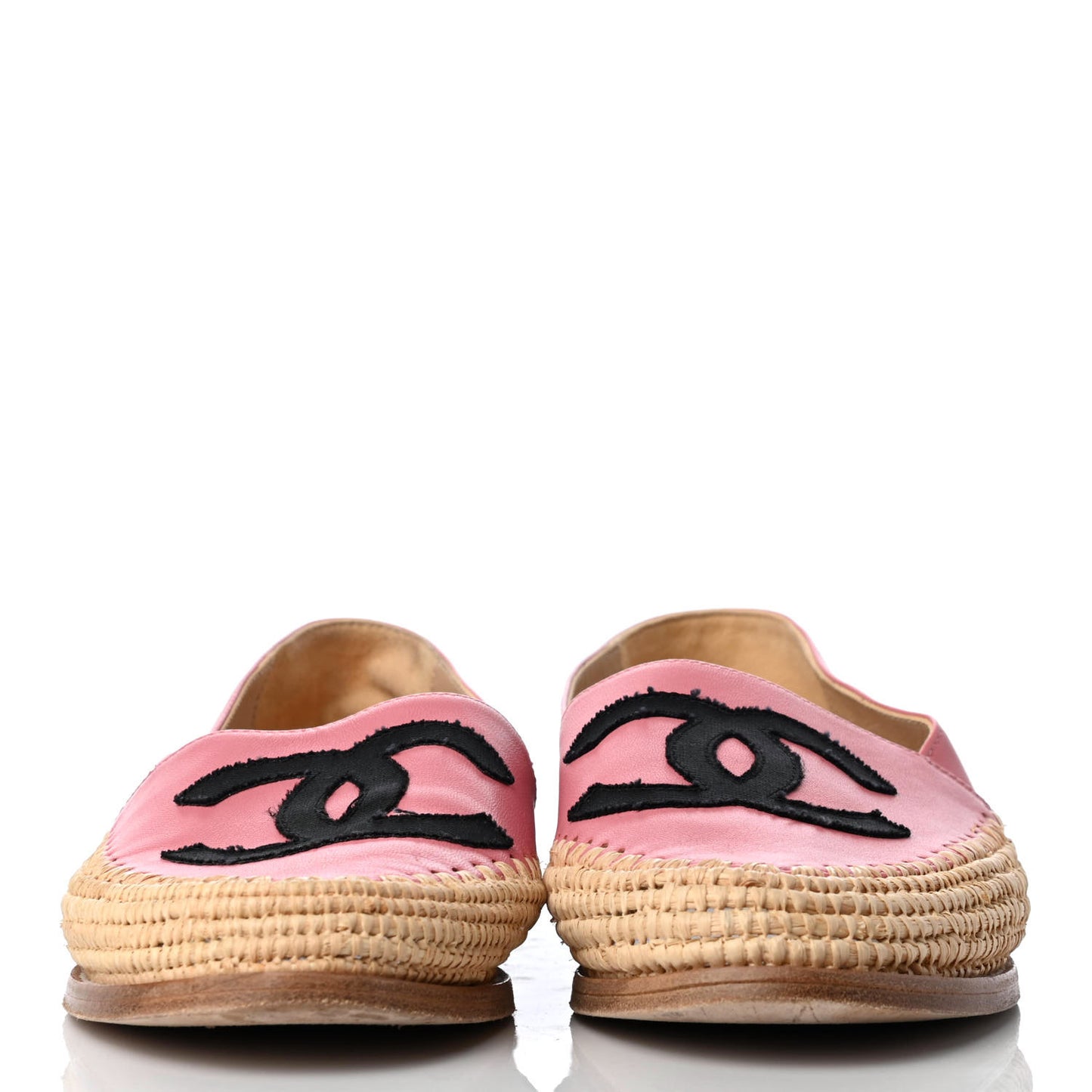 Lambskin Grosgrain CC Espadrilles 39 Pink