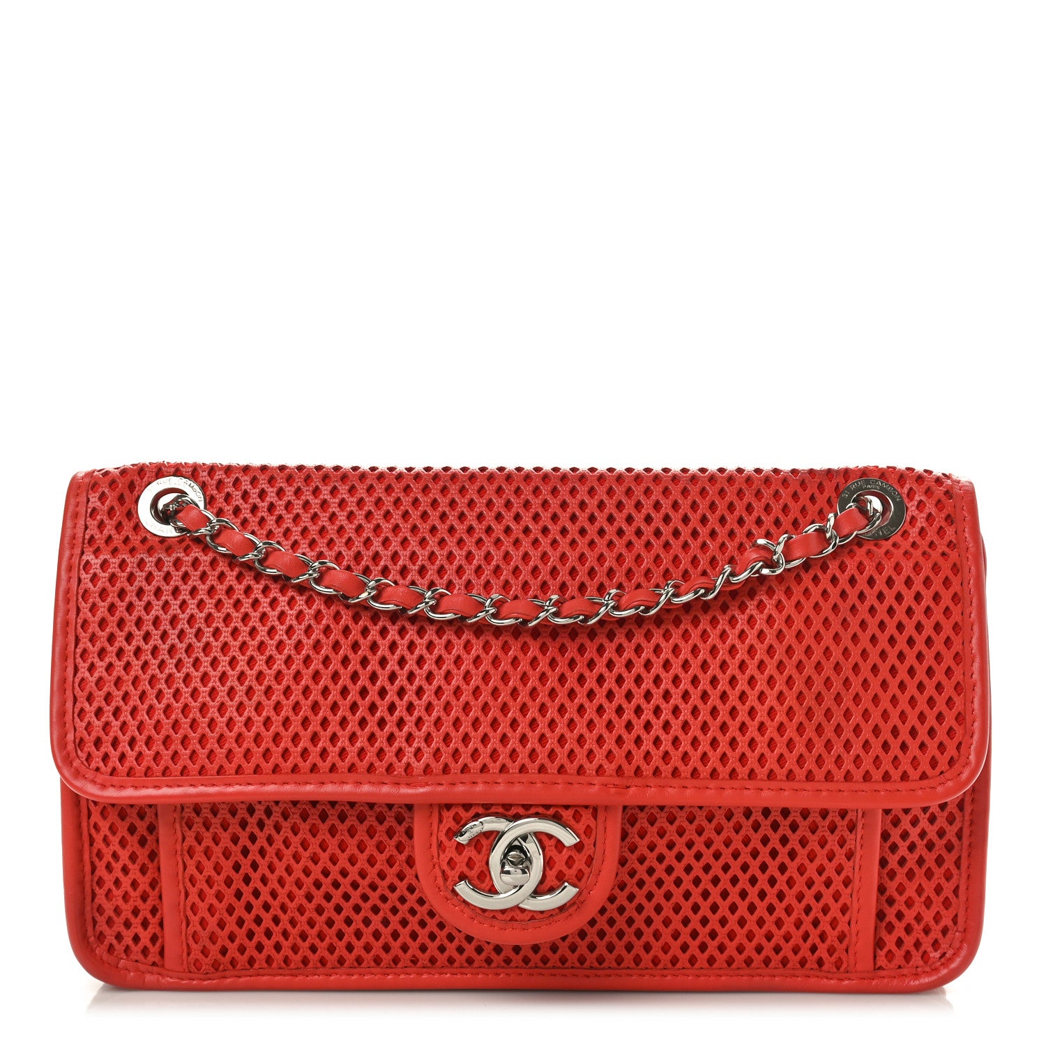 Chanel Perforated Calfskin Large Up In The Air Flap Red 1 of 10