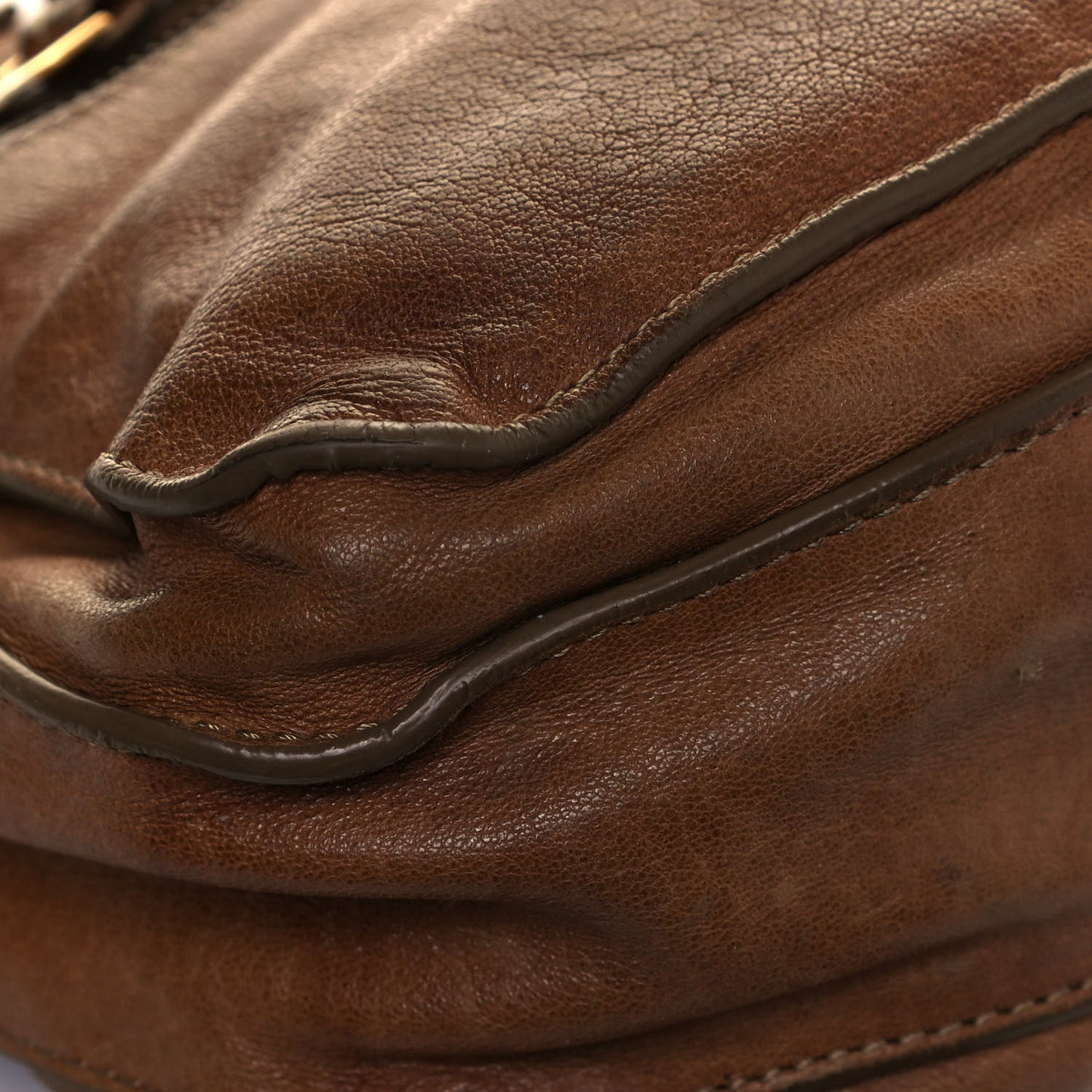 Lambskin PS1 Mini Pouch Messenger Bag Saddle