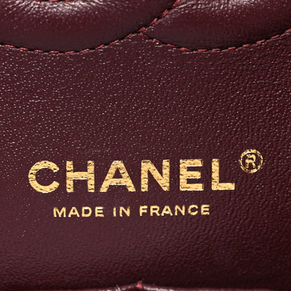 Chanel Lambskin Quilted Medium Double Flap Black 6 of 13