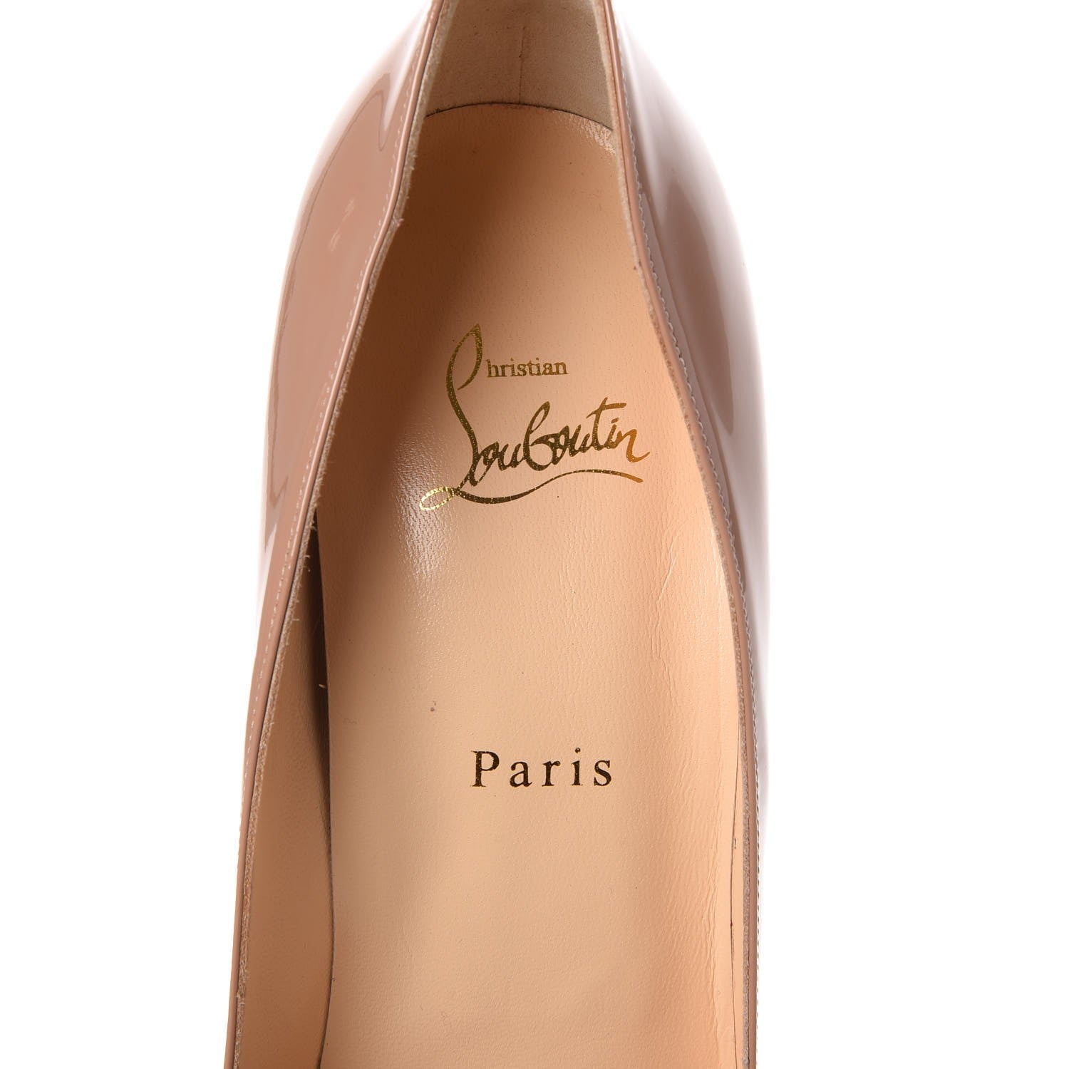 Christian Louboutin Patent Dorissima 100 Pumps 42 Nude 6 of 8