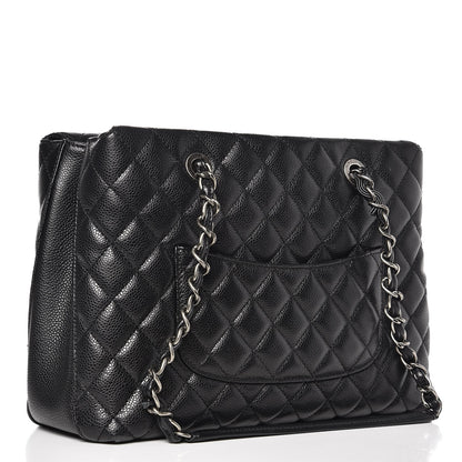 Chanel Caviar Quilted Small City Shopping Tote Black 3 of 7