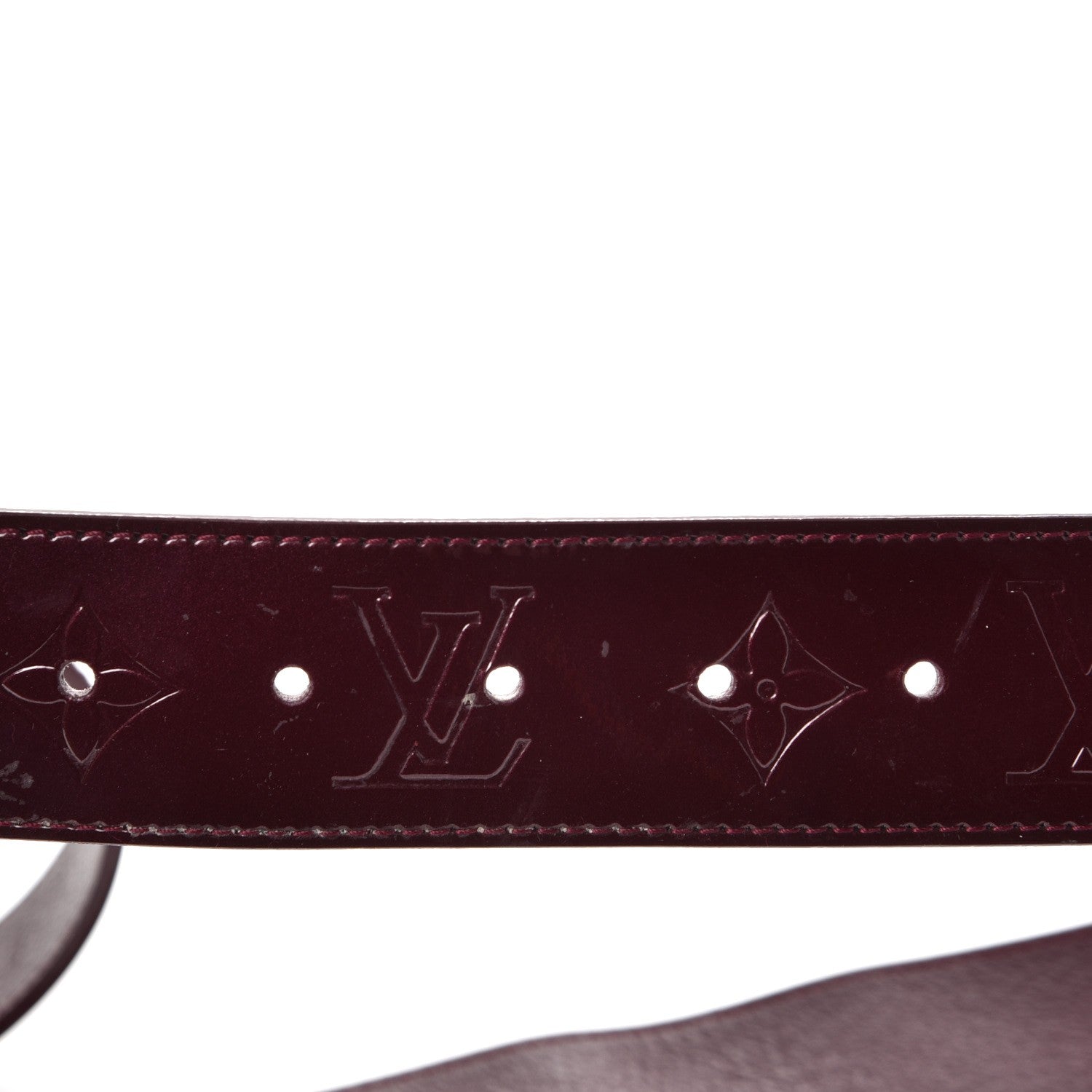 Louis Vuitton Vernis LV Facettes Belt 90 36 Rouge Fauviste 5 of 13