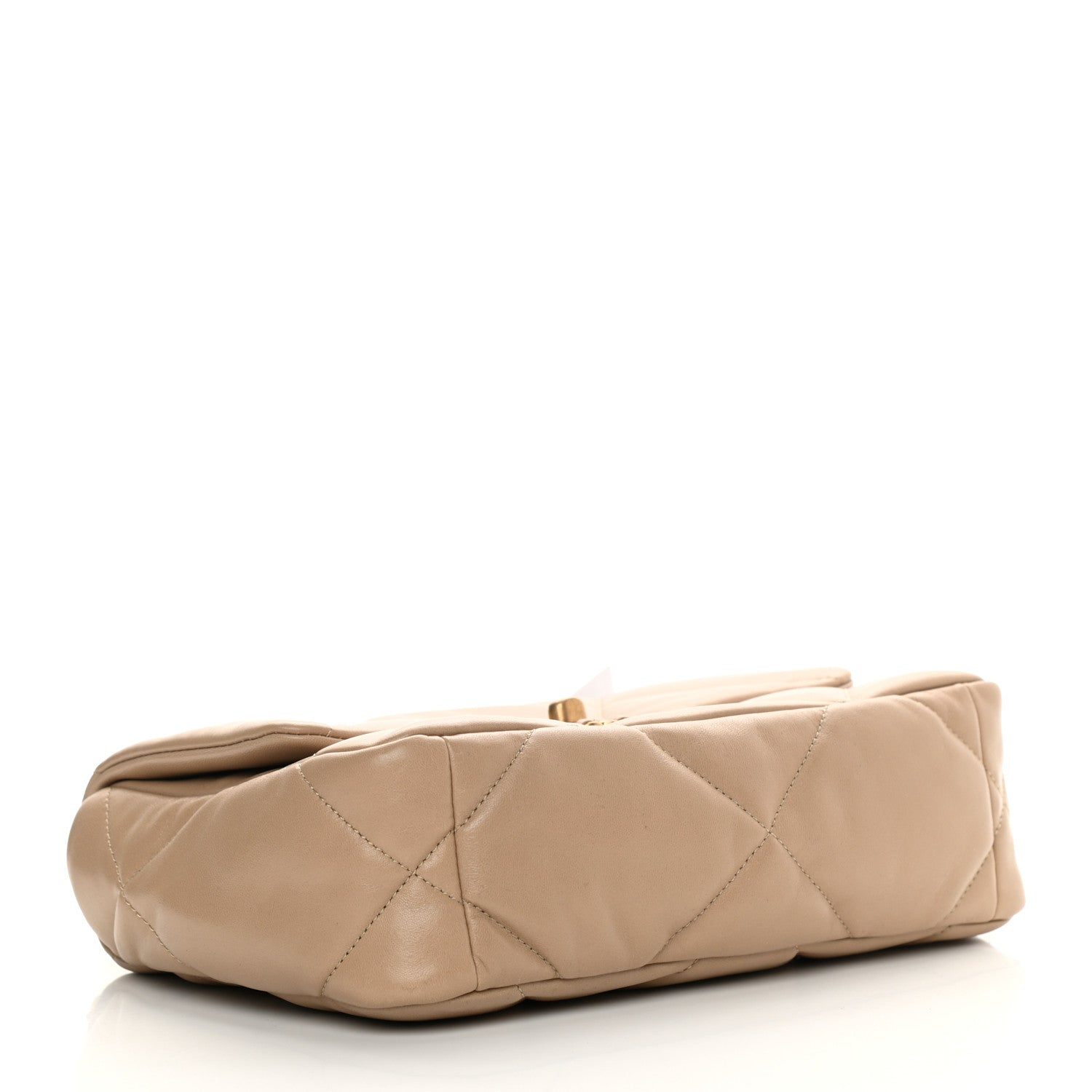 Chanel Lambskin Quilted Medium Chanel 19 Flap Dark Beige 4 of 11