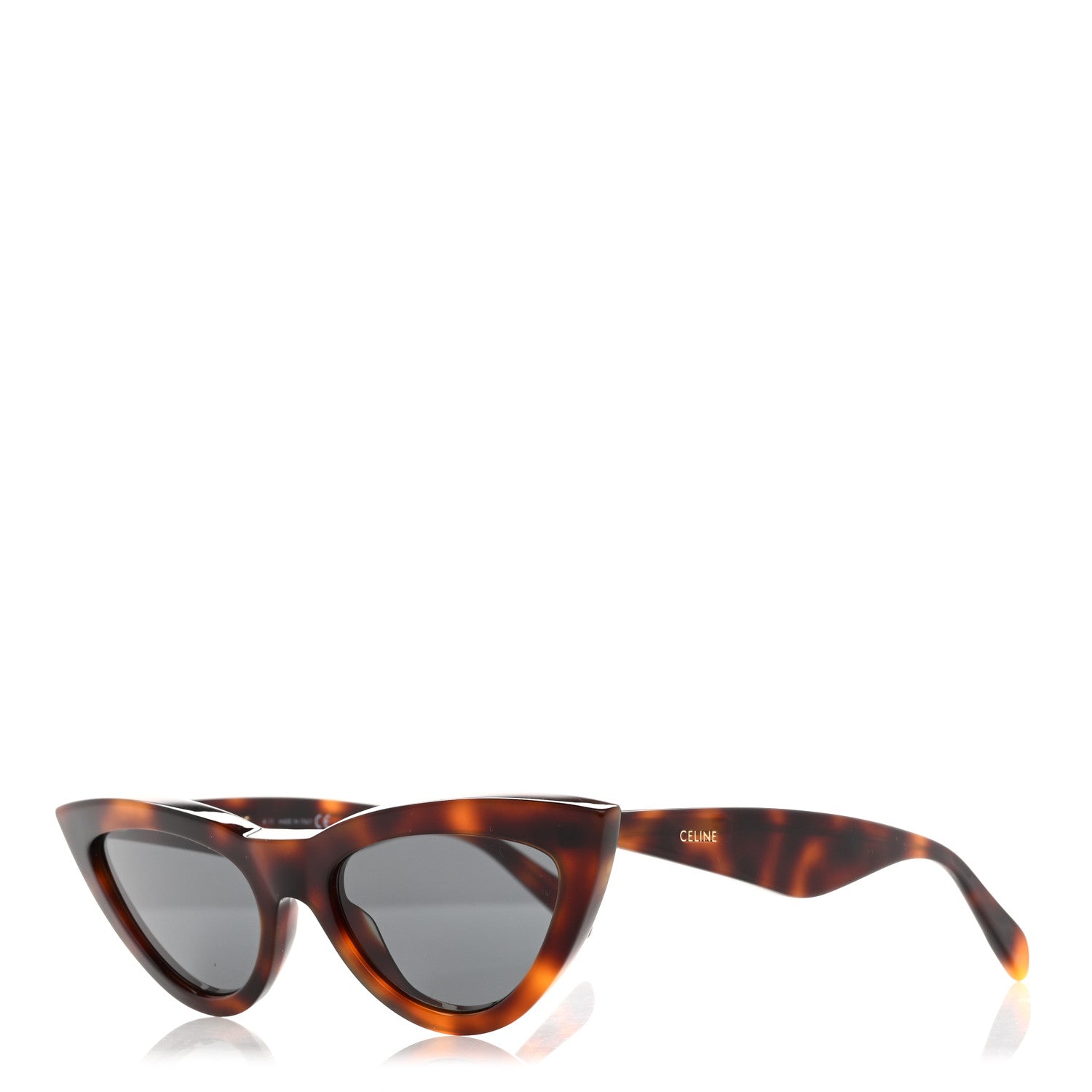 Celine Acetate Cat Eye Sunglasses CL4019IN Tortoise 1 of 7
