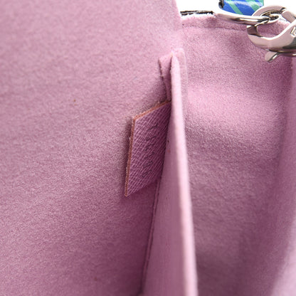 Louis Vuitton Epi Tropical Pochette Felicie Blue Rose 9 of 9