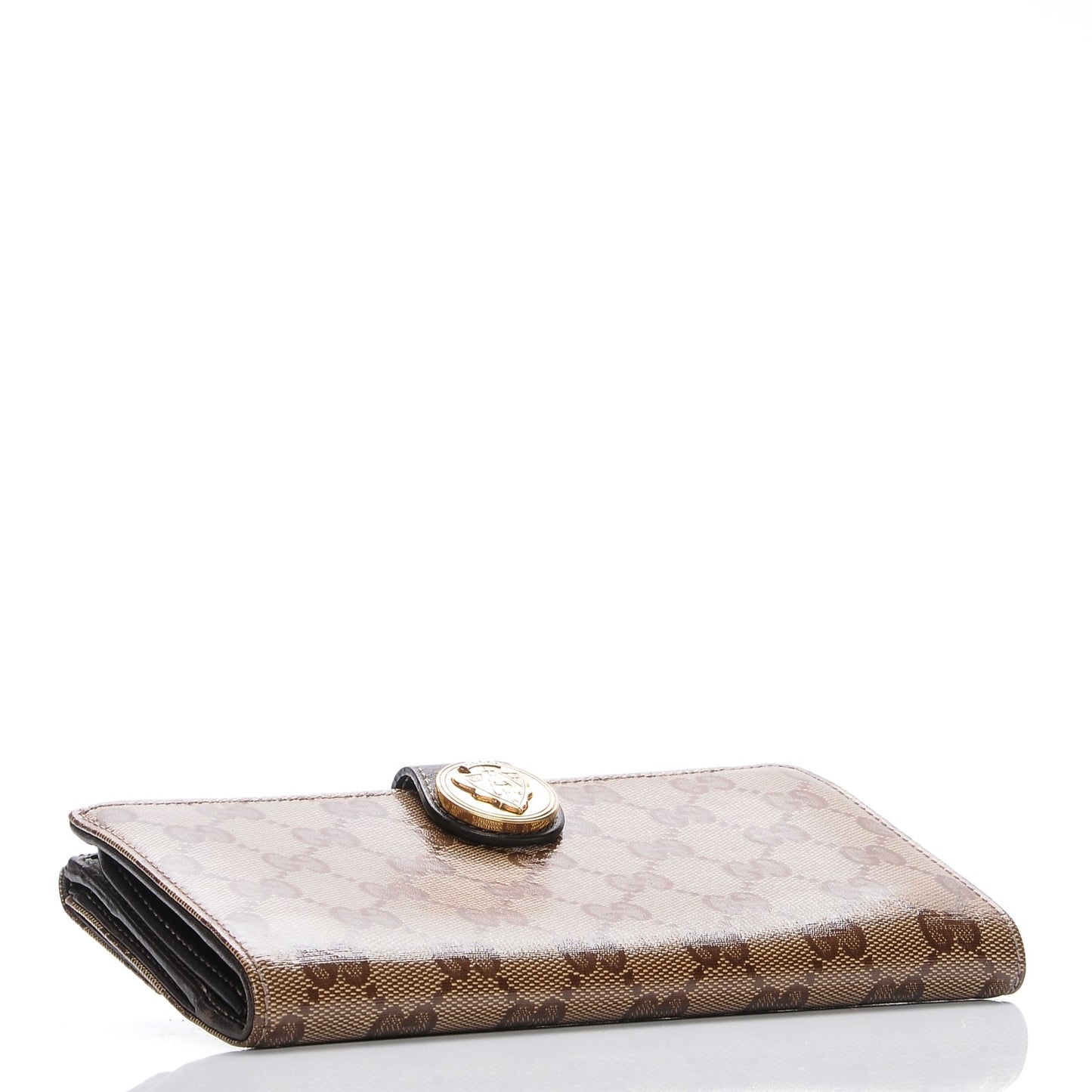 Crystal Monogram Hysteria Continental Wallet Brown