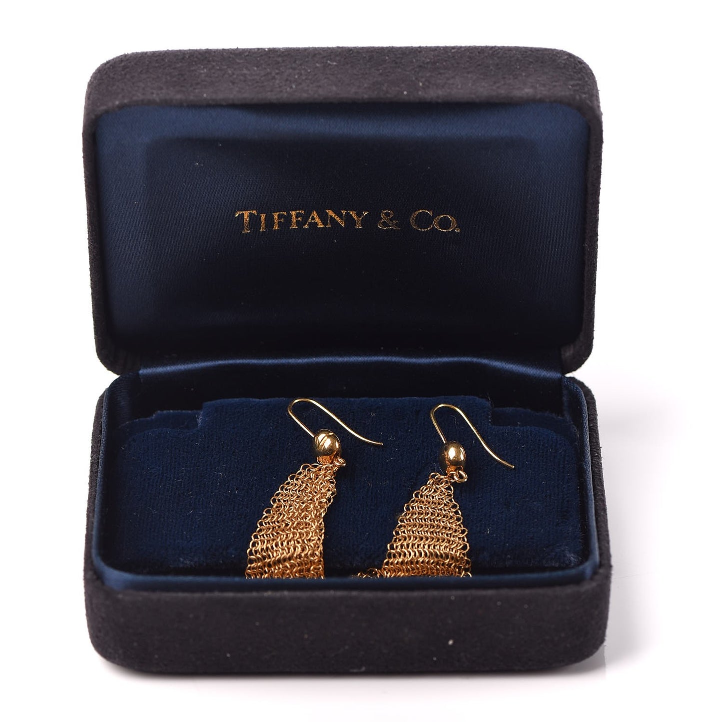 18K Yellow Gold Small Elsa Peretti Mesh Earrings