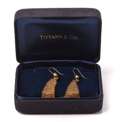 Tiffany 18K Yellow Gold Small Elsa Peretti Mesh Earrings 5 of 5