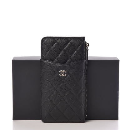 Chanel Caviar Quilted Classic Flat Wallet Pouch Black 8 of 8