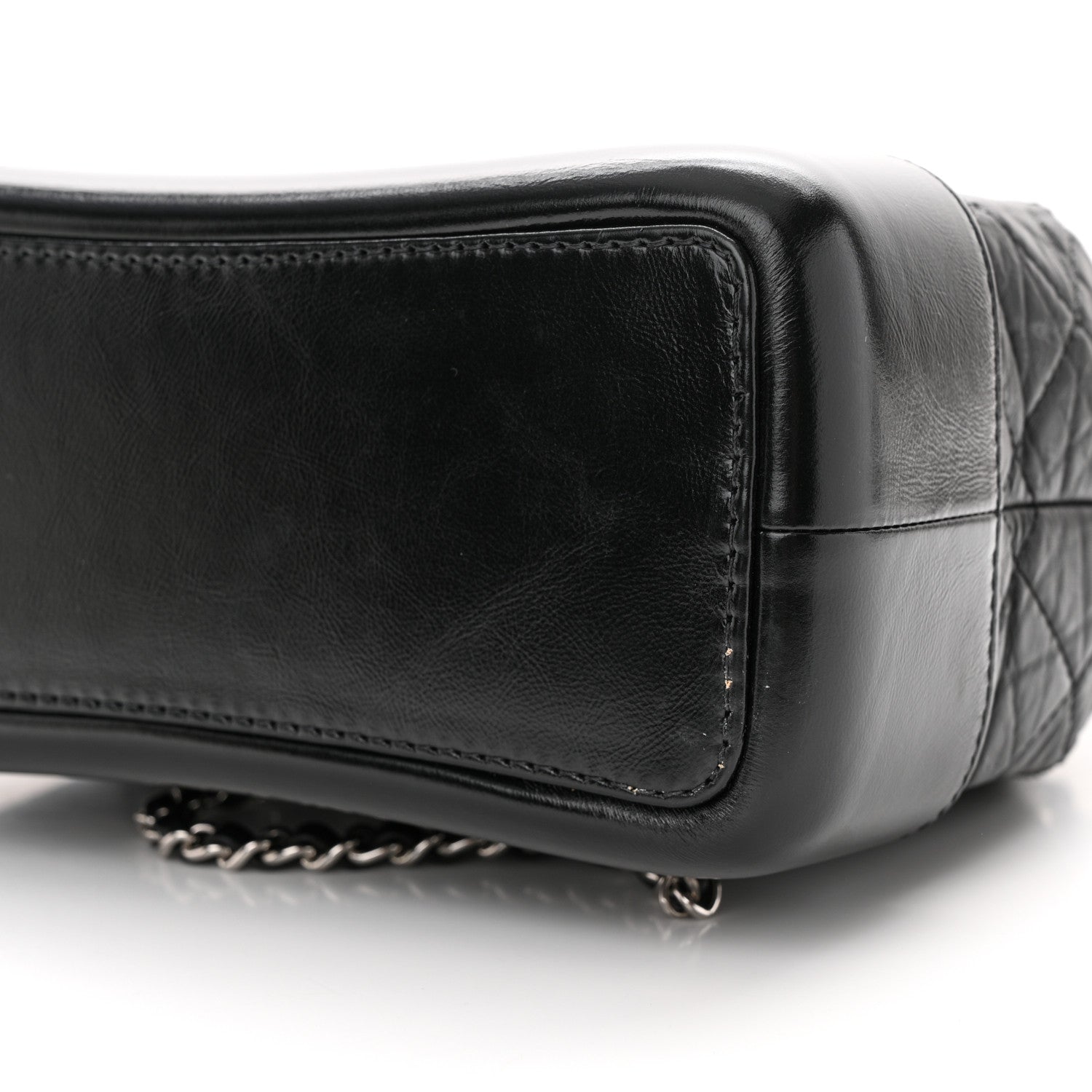 Chanel Aged Calfskin Quilted Small Gabrielle Backpack Black 10 of 11