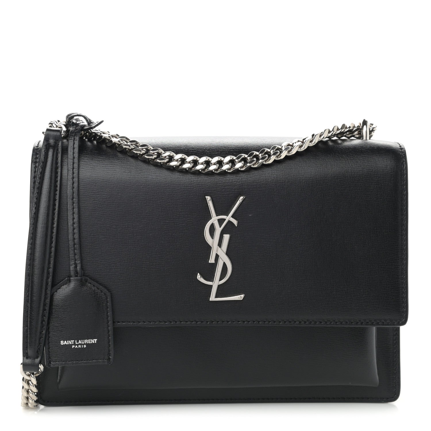 Saint Laurent Calfskin Medium Monogram Sunset Black 1 of 12