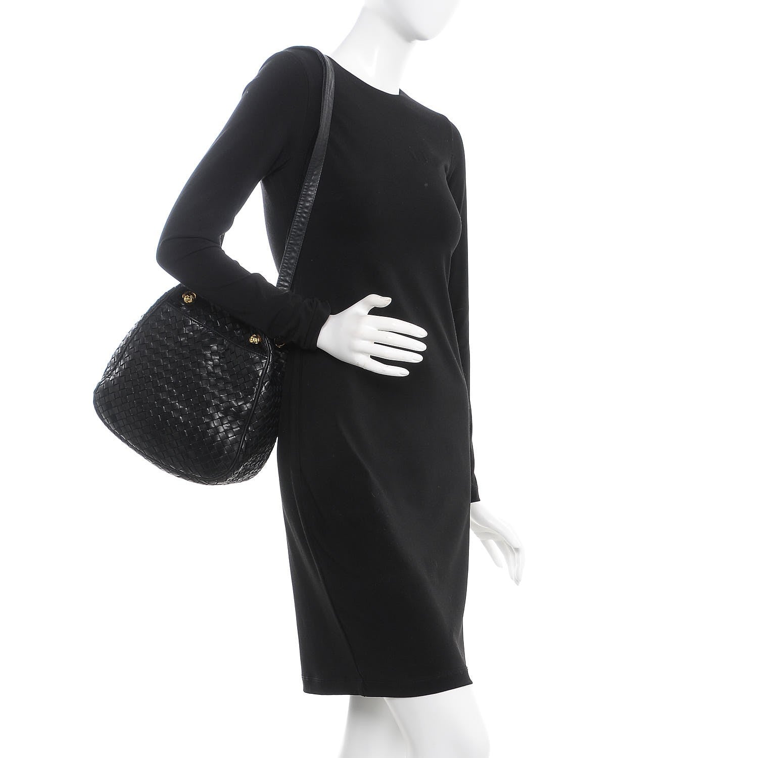Bottega Veneta Nappa Intrecciato Bucket Bag Nero Black 2 of 8