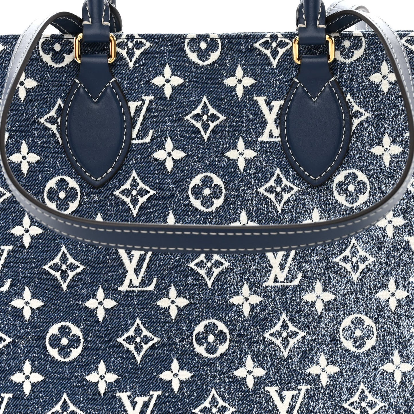 Monogram Jacquard Denim Onthego MM Bleu