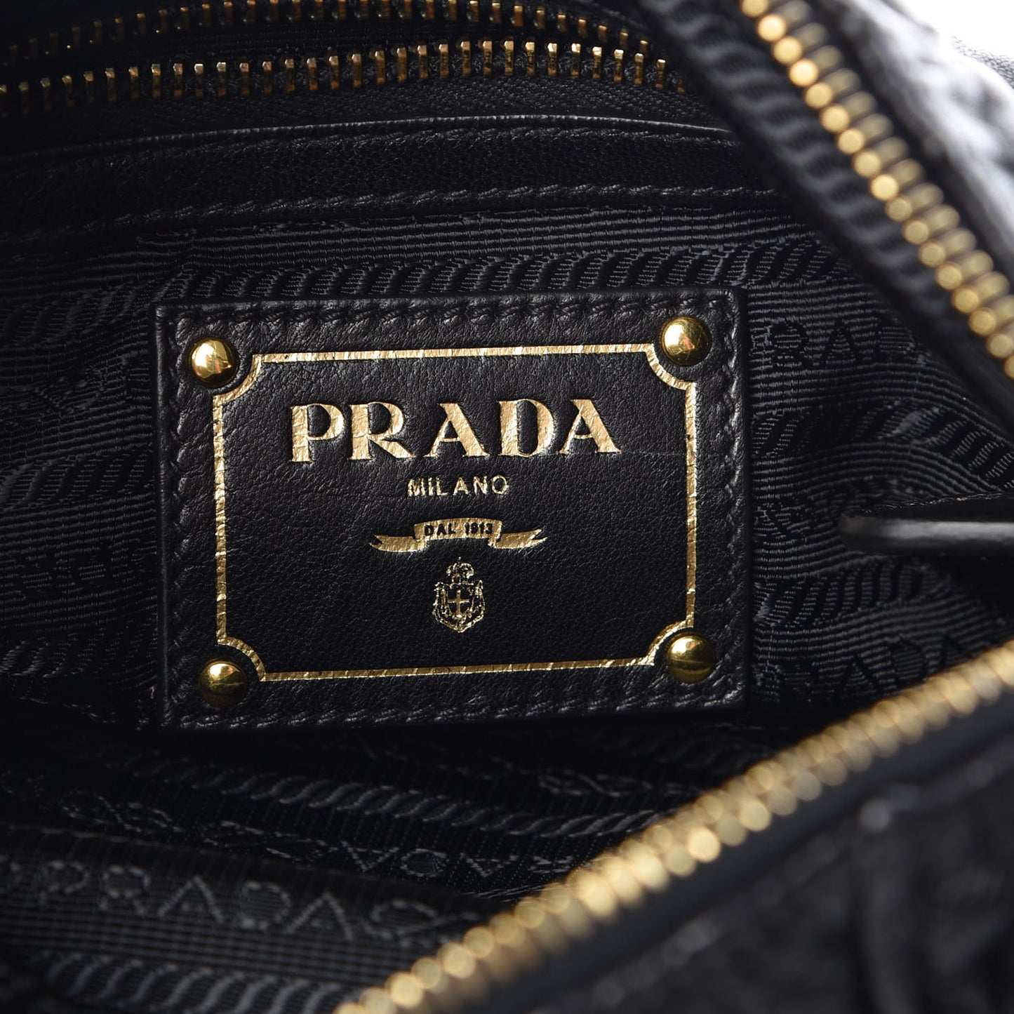 Nappa Gaufre Mini Bag Black