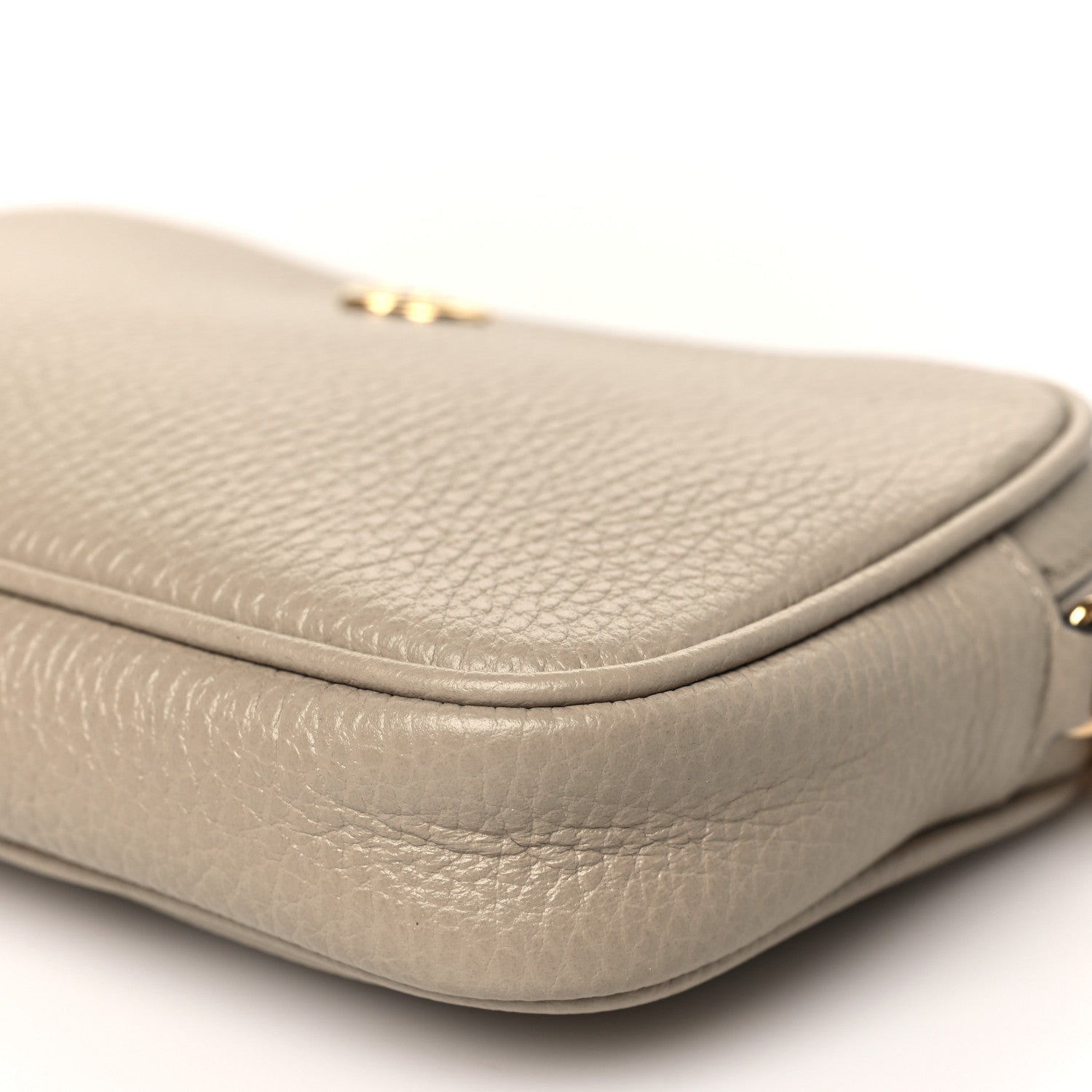 Gucci Dollar Calfskin Super Mini GG Marmont Chain Shoulder Bag Beige 10 of 10