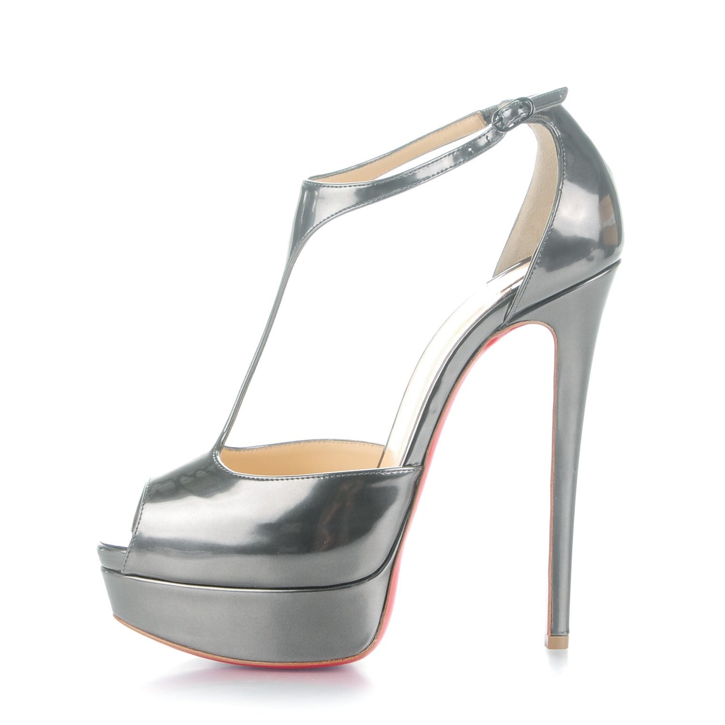 Metallic Patent Jilopa 150 Pumps 37.5 Anthracite