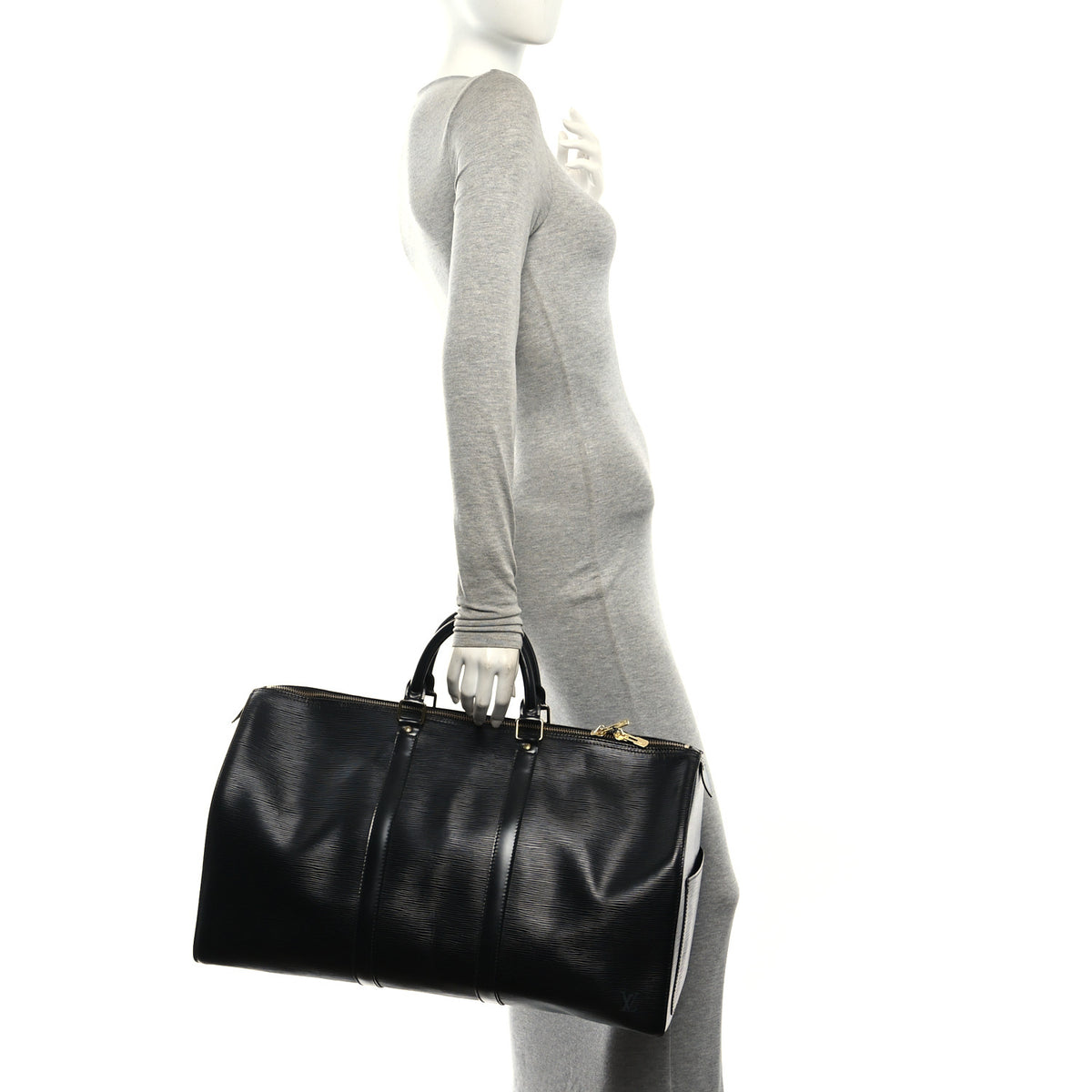 Louis Vuitton Epi Keepall 50 Black 2 of 10