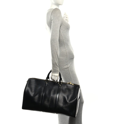Louis Vuitton Epi Keepall 50 Black 2 of 10