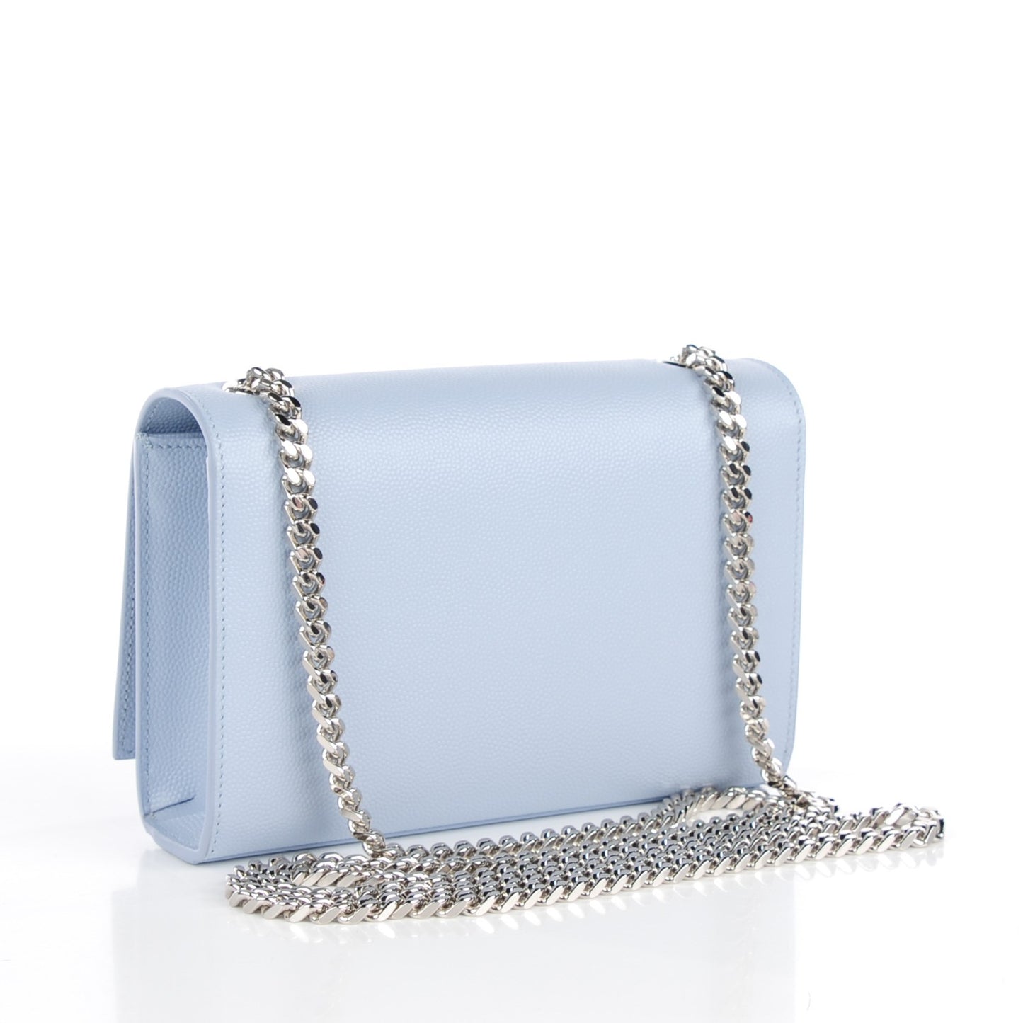 Grain De Poudre Small Classic Monogram Satchel Sky Blue