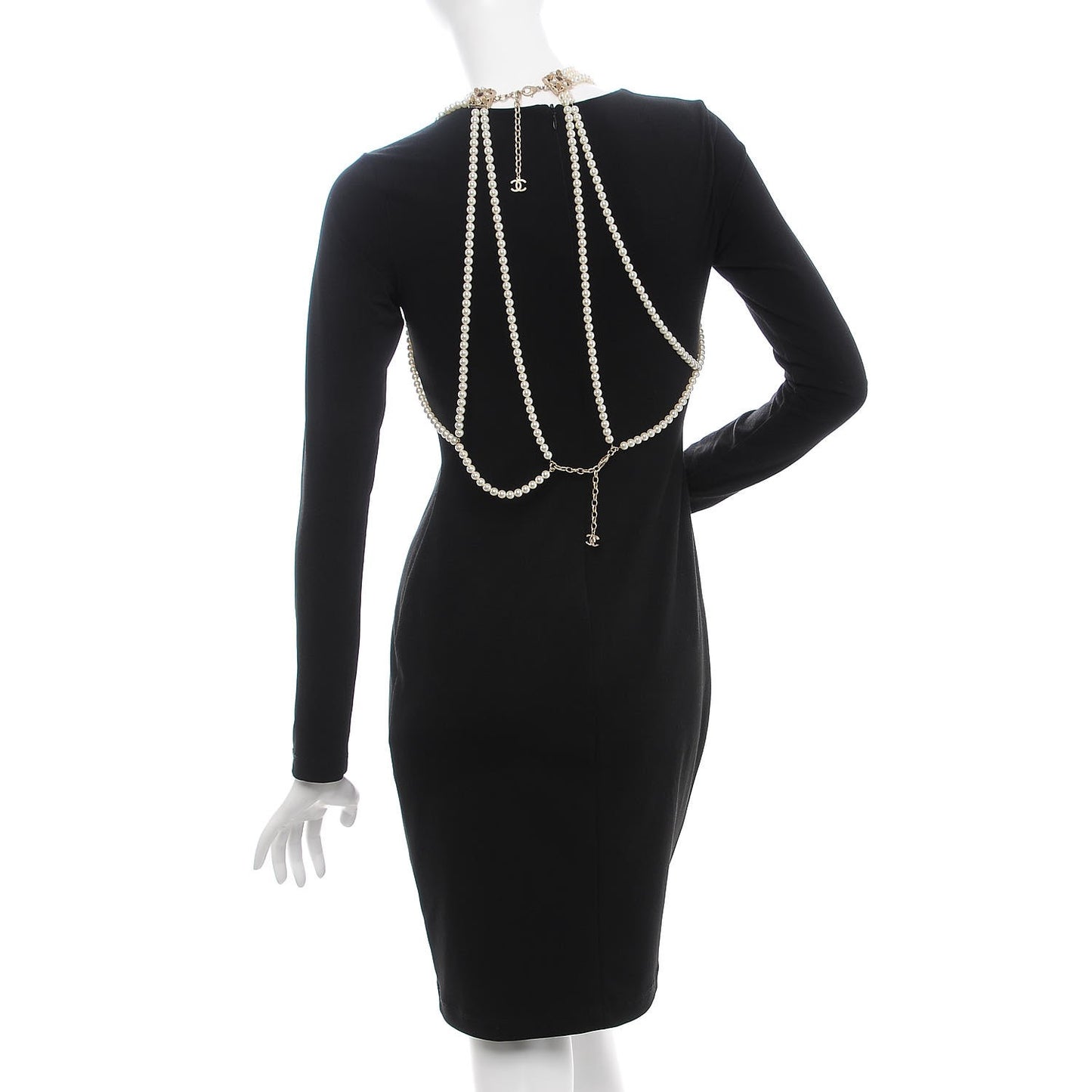 Pearl Gripoix Poured Glass CC Harness Gold