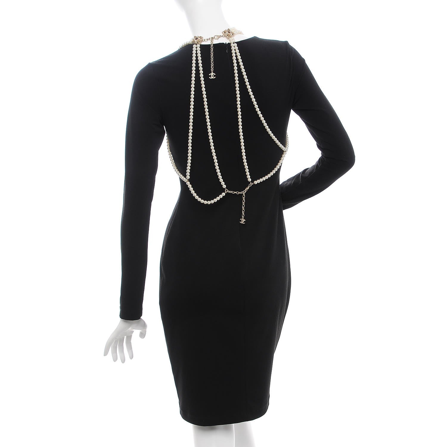 Chanel Pearl Gripoix Poured Glass CC Harness Gold 3 of 6