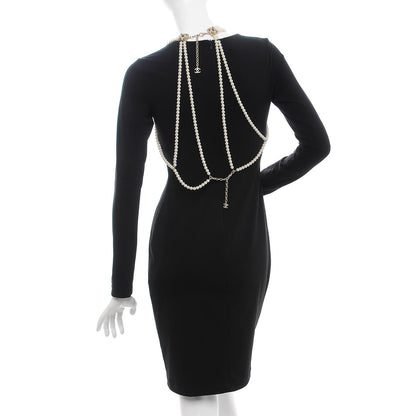 Chanel Pearl Gripoix Poured Glass CC Harness Gold 3 of 6