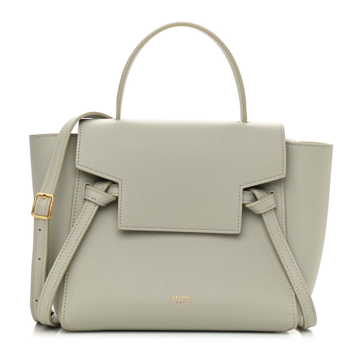 Grained Calfskin Nano Belt Bag Jade