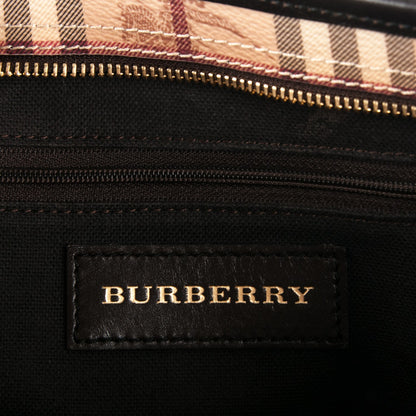 Burberry Haymarket Check Medium Regent Tote Chocolate 6 of 8