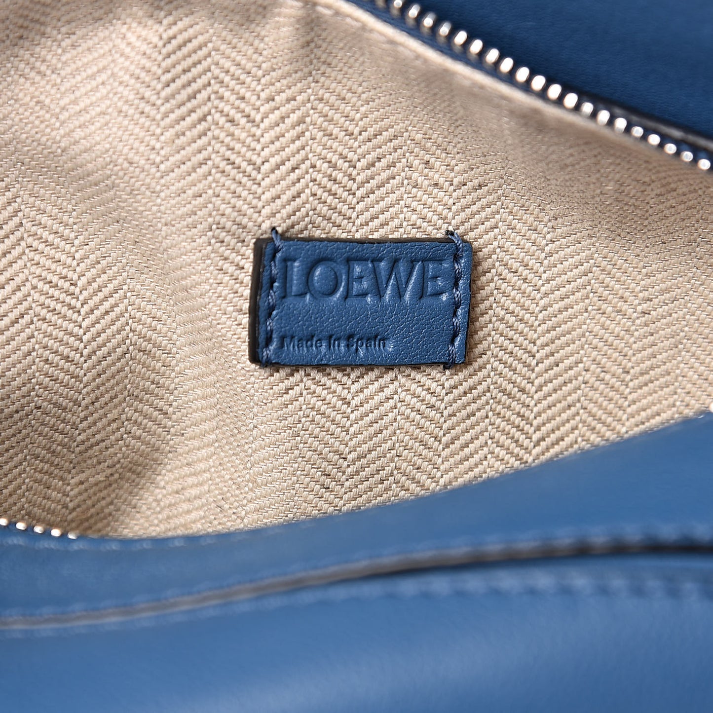Calfskin Mini Puzzle Bag Blue