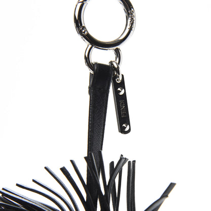 Fendi Fox Fur Shiny Nappa Bi-Color Super Karlito Pom Pom Bag Charm Moro Rosso Chiaro 5 of 5