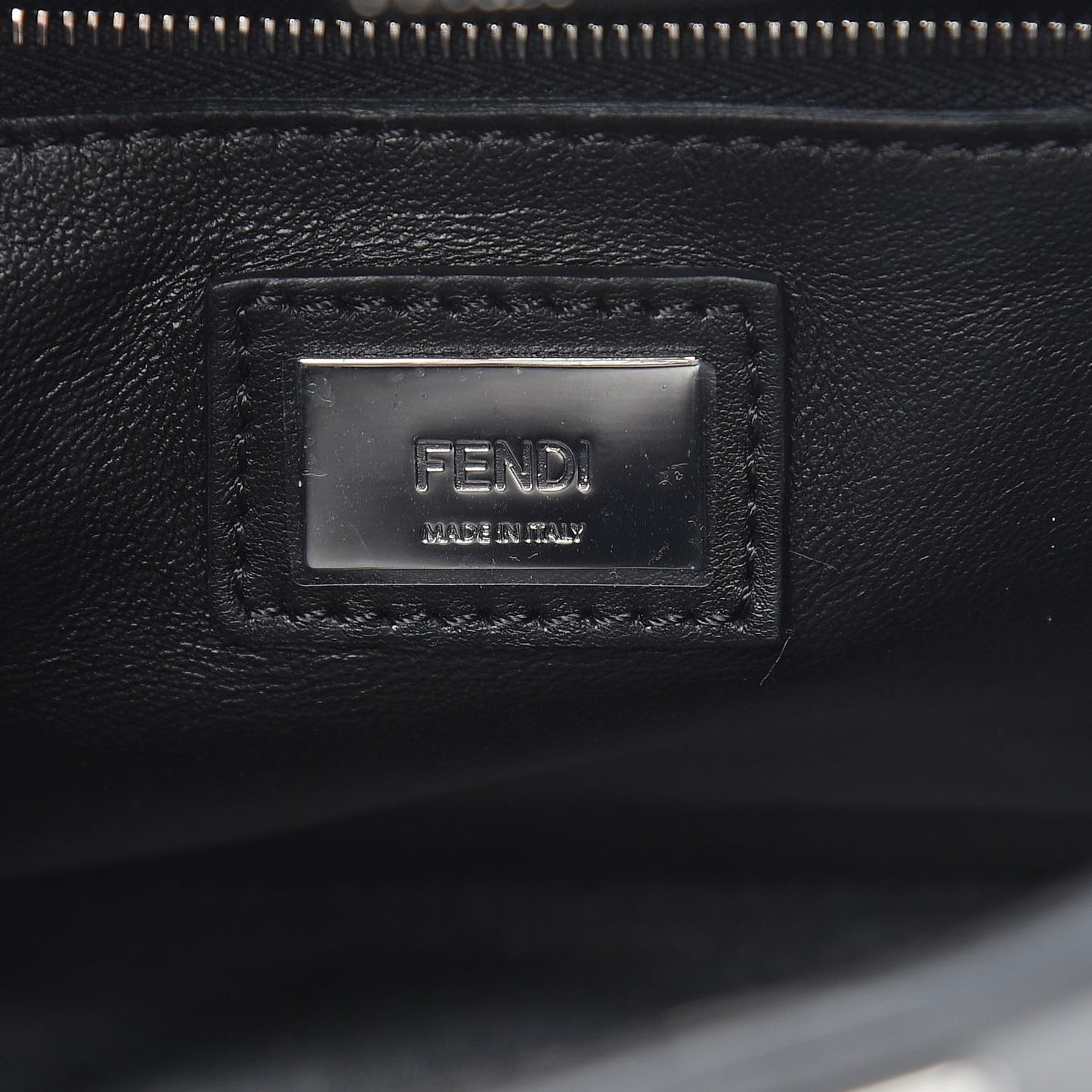 Vitello Seta Shiny Nappa Pearl Scallopped Studded Mini Peekaboo Iconic Satchel Black