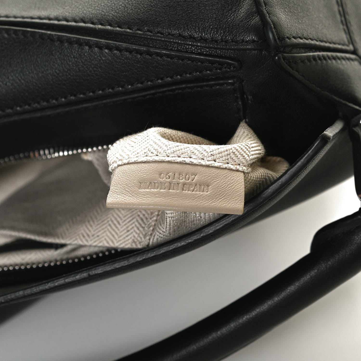 Loewe Calfskin Small Puzzle Bag Black 7 of 11