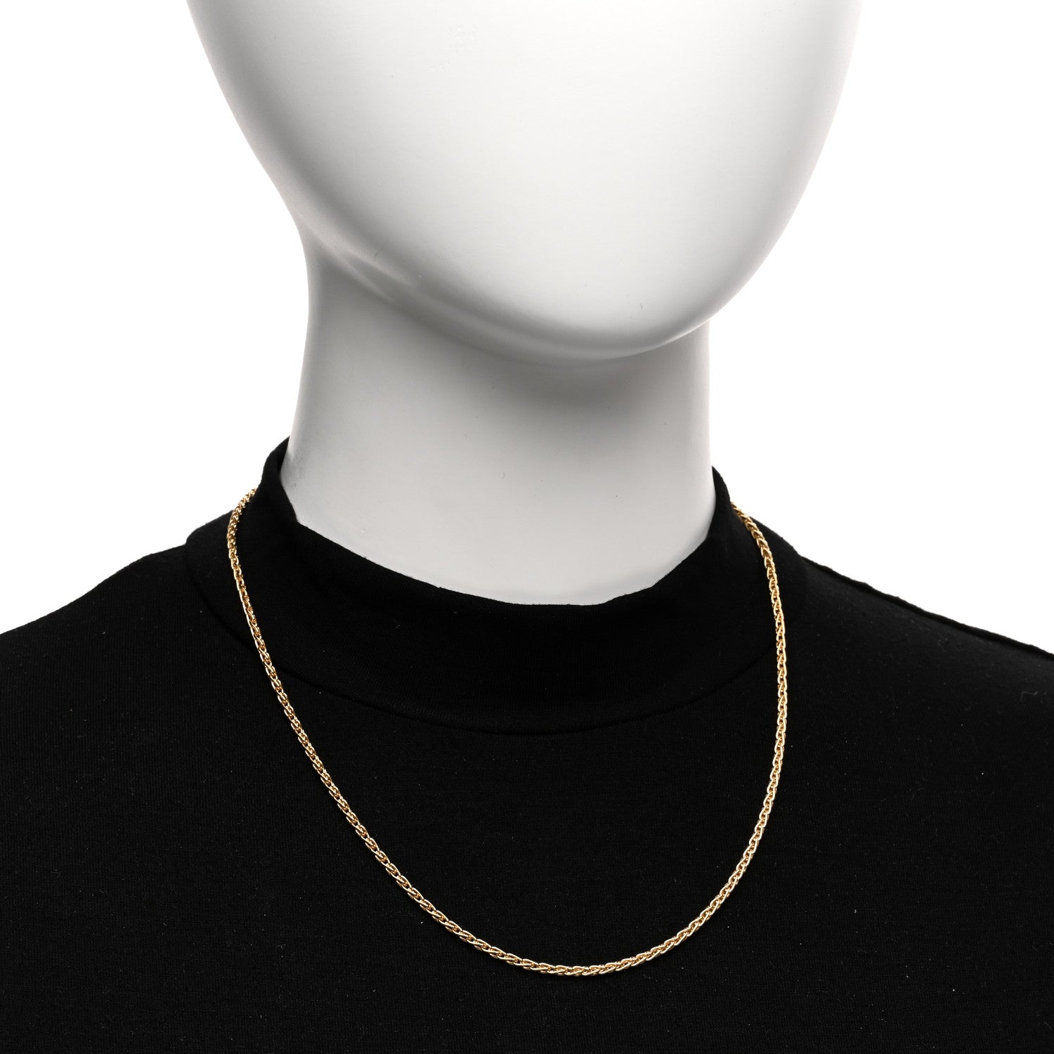 Tiffany 18K Yellow Gold Wheat Chain Necklace 18.5" 2 of 5